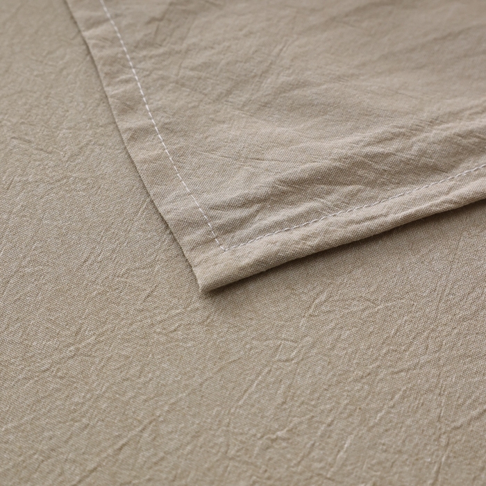 91家纺网 家纺一手货源 找家纺 棉眠 2026新款调色盘水洗棉混搭单品系列-单床单 卡其