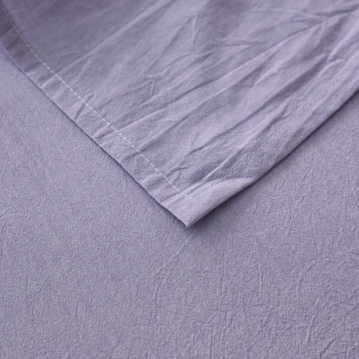 91家纺网 家纺一手货源 找家纺 棉眠 2026新款调色盘水洗棉混搭单品系列-单床单 糖果紫