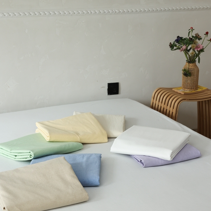 91家纺网 家纺一手货源 找家纺 棉眠 2026新款调色盘水洗棉混搭单品系列-单床单 组合图