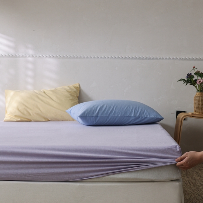 91家纺网 家纺一手货源 找家纺 （总）棉眠 2026新款调色盘水洗棉混搭单品系列-单床笠