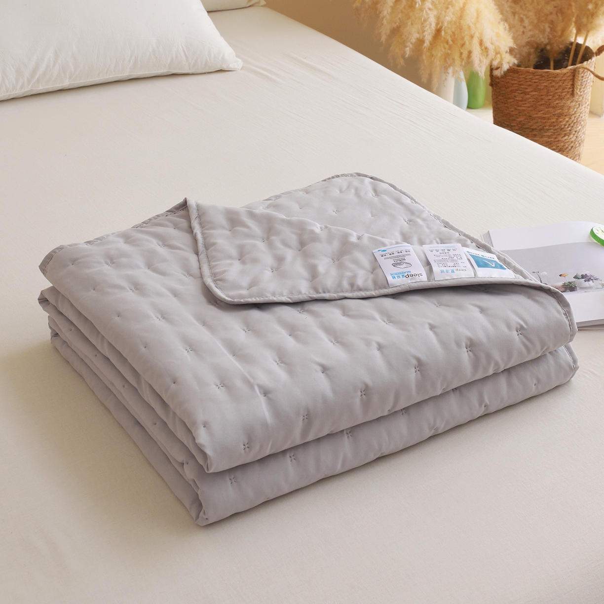 91家纺网 家纺一手货源 找家纺 （总）美丽折家纺 2026新款A类水洗棉夏被