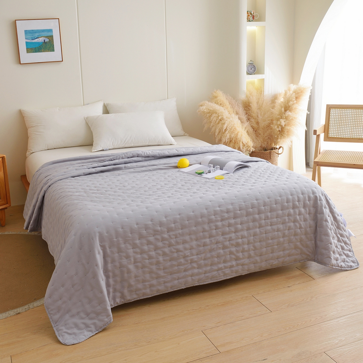 91家纺网 家纺一手货源 找家纺 （总）美丽折家纺 2026新款A类水洗棉夏被