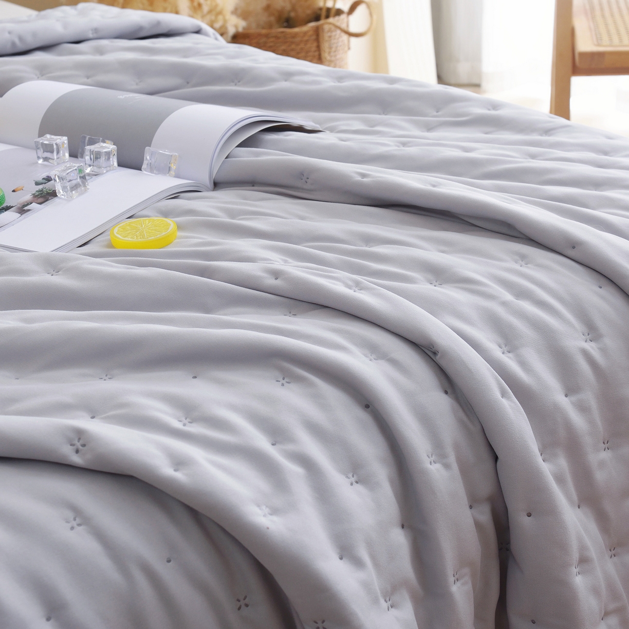 91家纺网 家纺一手货源 找家纺 （总）美丽折家纺 2026新款A类水洗棉夏被