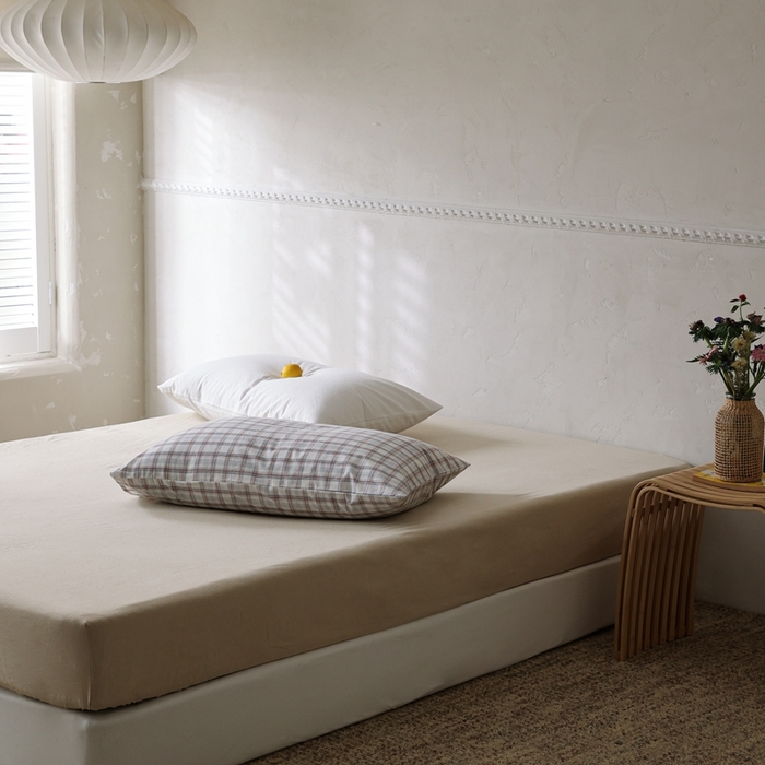 91家纺网 家纺一手货源 找家纺 棉眠 2026新款调色盘水洗棉混搭单品系列-单床笠 卡其