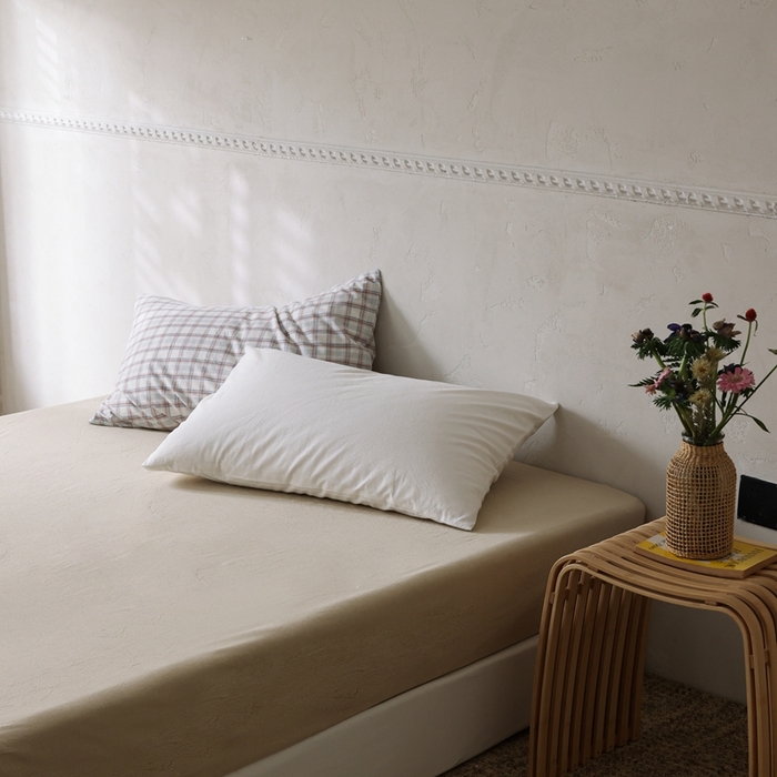 91家纺网 家纺一手货源 找家纺 棉眠 2026新款调色盘水洗棉混搭单品系列-单床笠 卡其