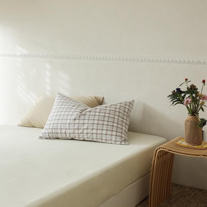 91家纺网 家纺一手货源 找家纺 棉眠 2026新款调色盘水洗棉混搭单品系列-单床笠 浅米黄