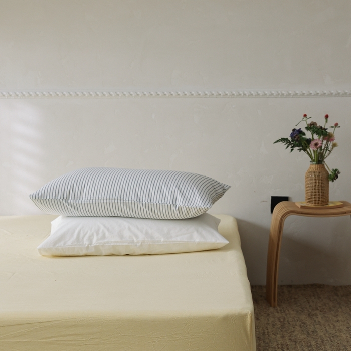 91家纺网 家纺一手货源 找家纺 棉眠 2026新款调色盘水洗棉混搭单品系列-单床笠 糖果黄