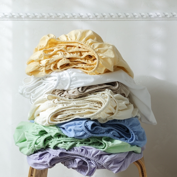 91家纺网 家纺一手货源 找家纺 棉眠 2026新款调色盘水洗棉混搭单品系列-单床笠 组合图