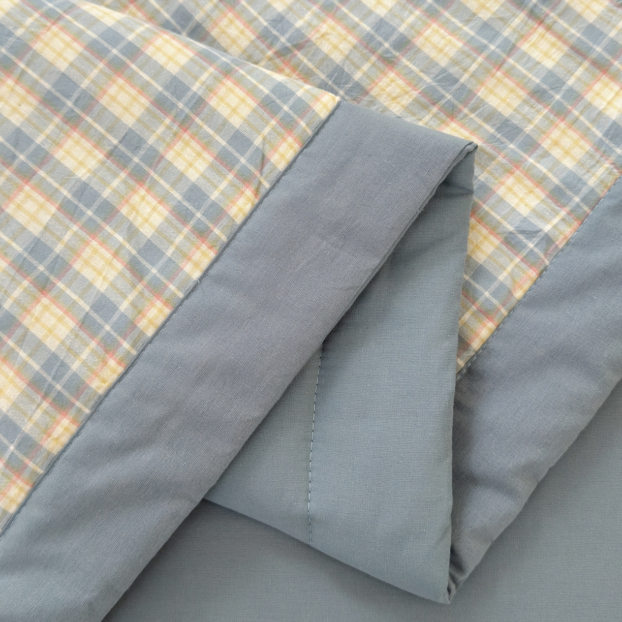 91家纺网 家纺一手货源 找家纺 雯雨家纺 2026新款A类全棉色织里外全棉夏被 朵拉兰