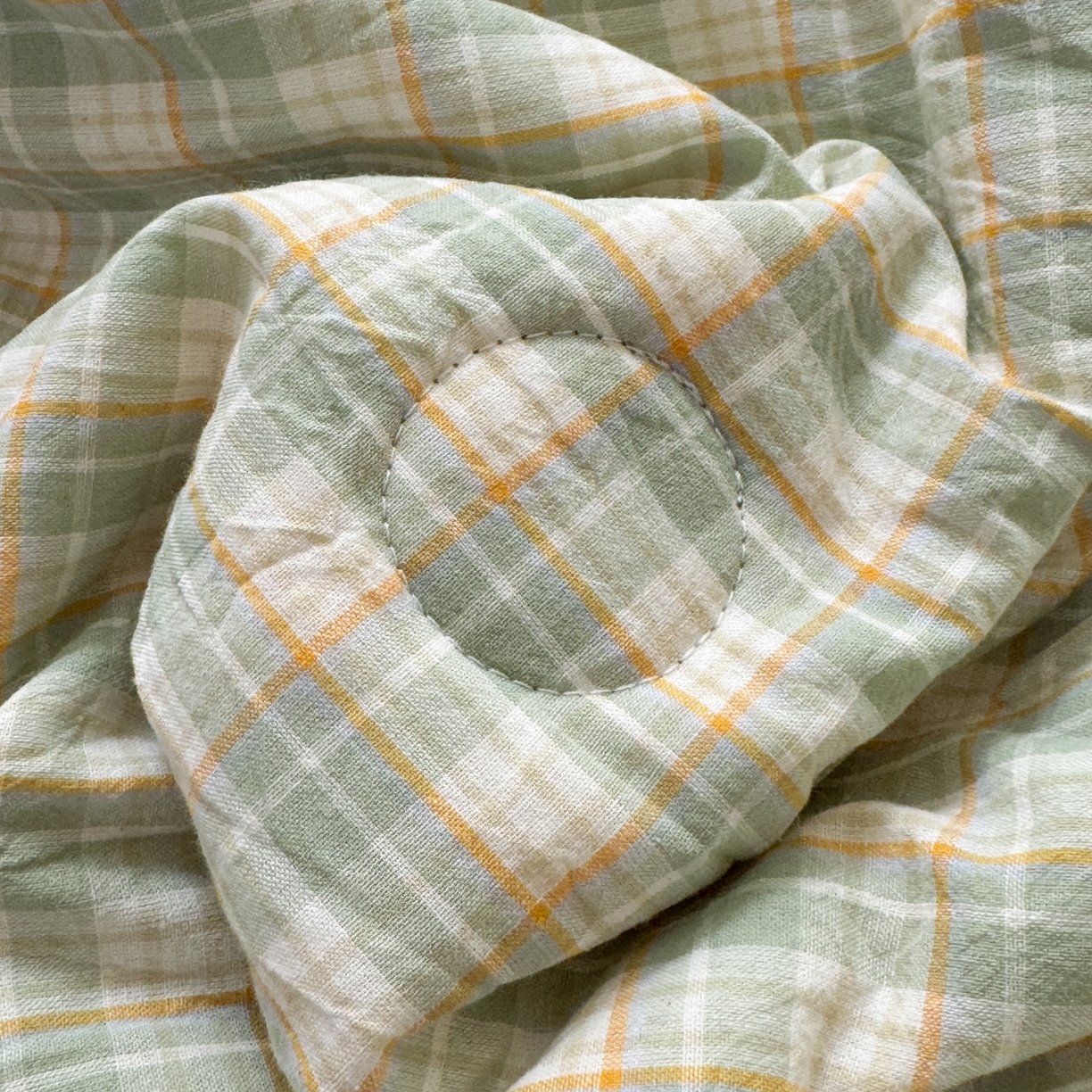 91家纺网 家纺一手货源 找家纺 雯雨家纺 2026新款A类全棉色织里外全棉夏被 朵拉绿