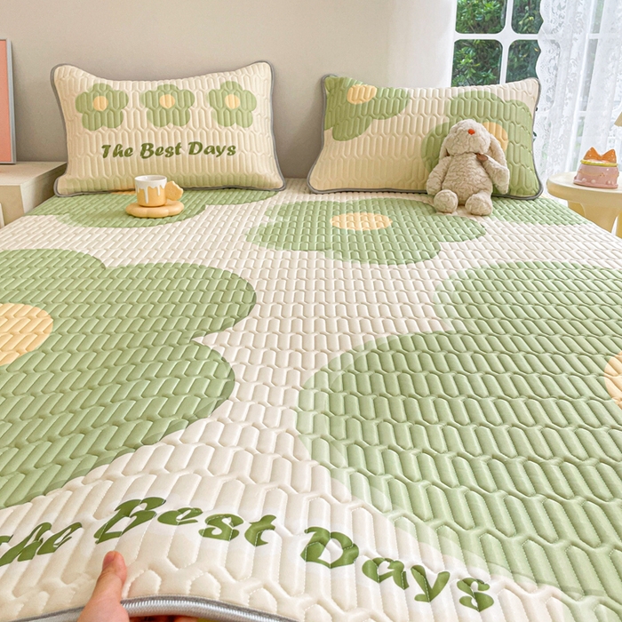 川悦生活 2026春夏新款凉感丝凉席凉席席子 绿意花哆