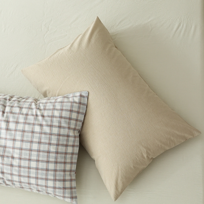 91家纺网 家纺一手货源 找家纺 （总）棉眠 2026新款调色盘水洗棉混搭单品系列-单枕套