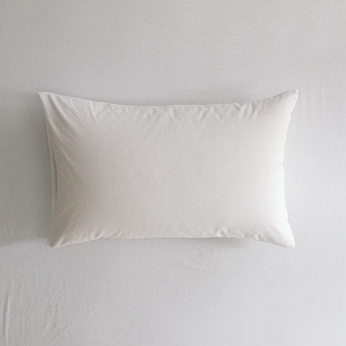 棉眠 2026新款调色盘水洗棉混搭单品系列-单枕套 白