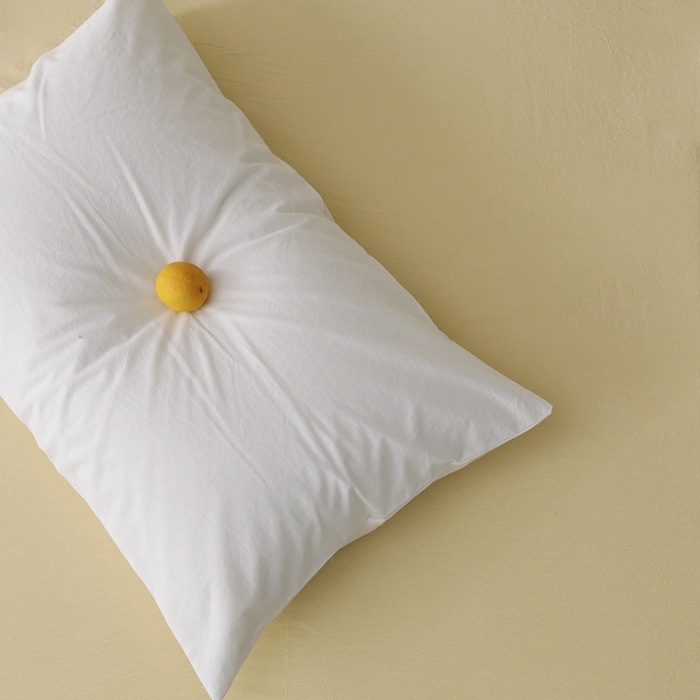 91家纺网 家纺一手货源 找家纺 棉眠 2026新款调色盘水洗棉混搭单品系列-单枕套 白