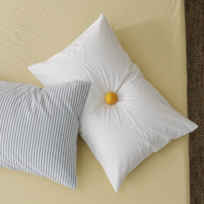 91家纺网 家纺一手货源 找家纺 棉眠 2026新款调色盘水洗棉混搭单品系列-单枕套 白