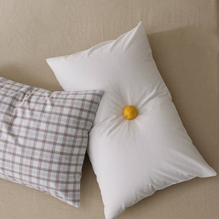 91家纺网 家纺一手货源 找家纺 棉眠 2026新款调色盘水洗棉混搭单品系列-单枕套 白