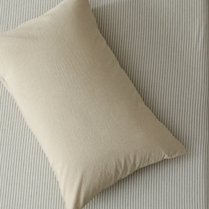 91家纺网 家纺一手货源 找家纺 棉眠 2026新款调色盘水洗棉混搭单品系列-单枕套 卡其