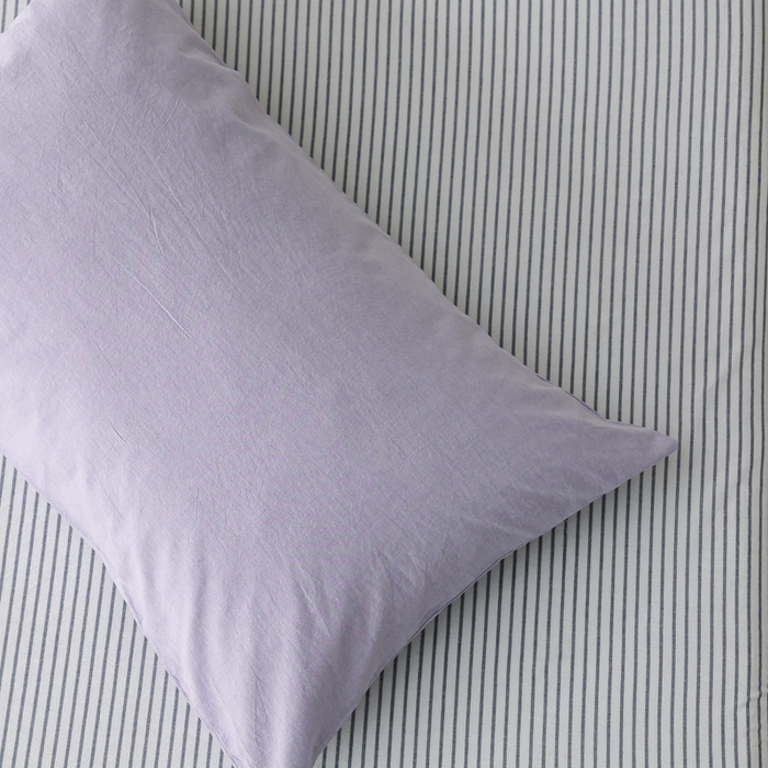 91家纺网 家纺一手货源 找家纺 棉眠 2026新款调色盘水洗棉混搭单品系列-单枕套 糖果紫