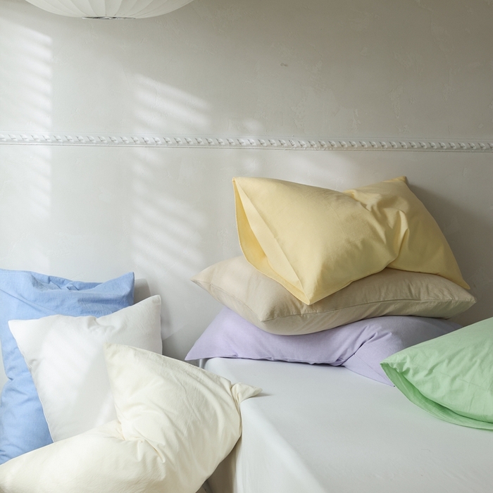 91家纺网 家纺一手货源 找家纺 棉眠 2026新款调色盘水洗棉混搭单品系列-单枕套 组合图