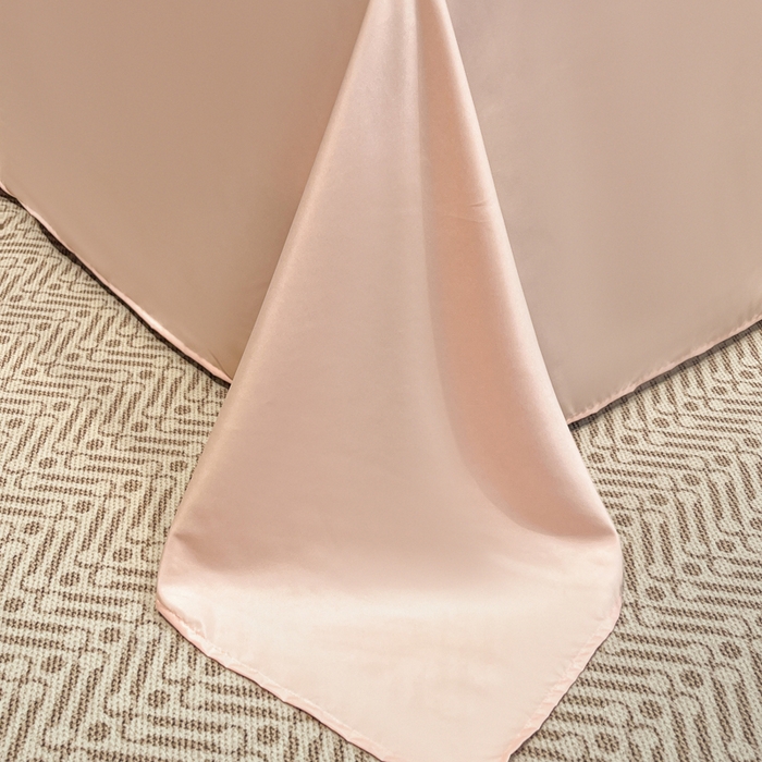 91家纺网 家纺一手货源 找家纺 （总）金牛座家纺 2026新款亮丝细斜纹贡缎提花重工刺绣四件套床盖四件套-醉蝶