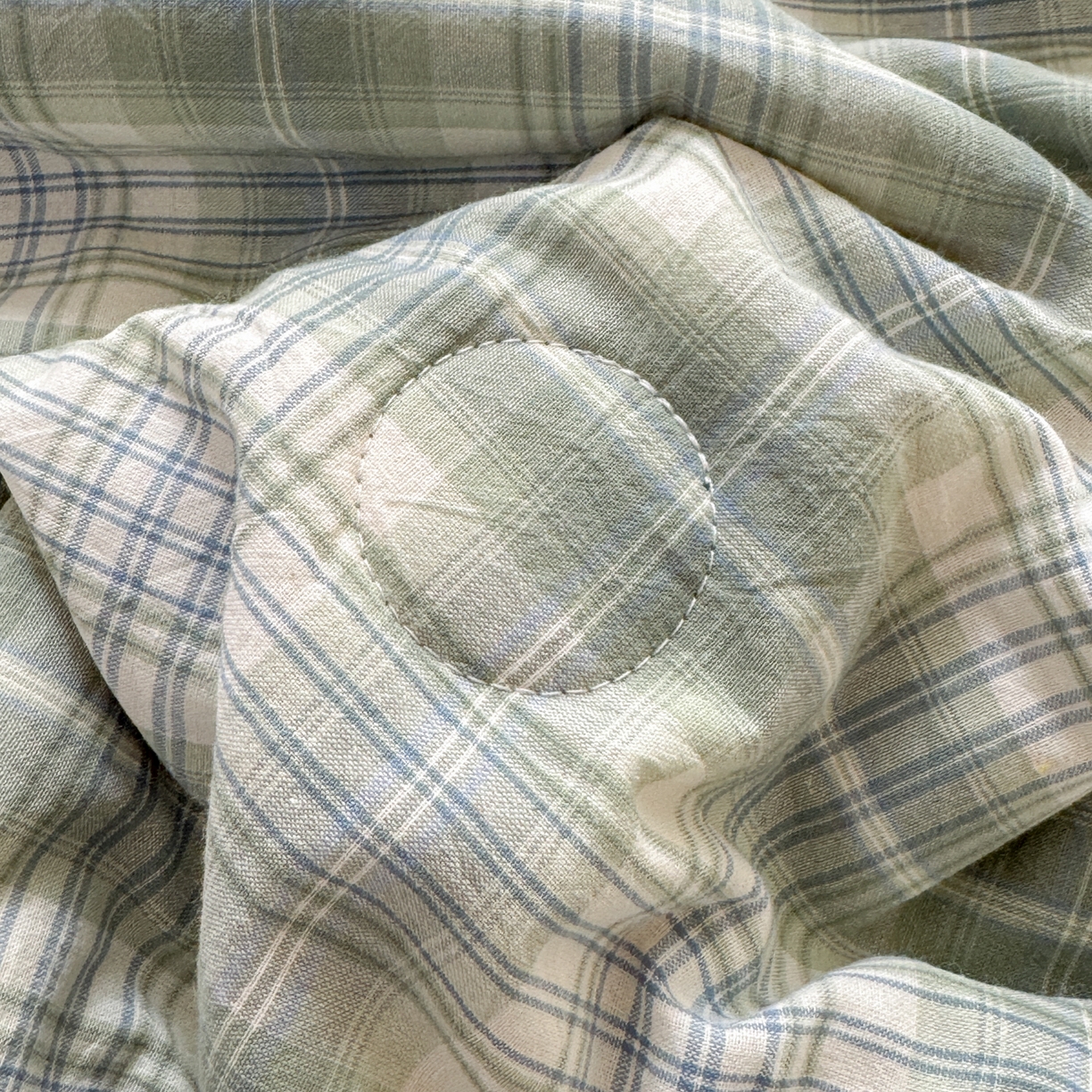 91家纺网 家纺一手货源 找家纺 雯雨家纺 2026新款A类全棉色织里外全棉夏被 光年绿