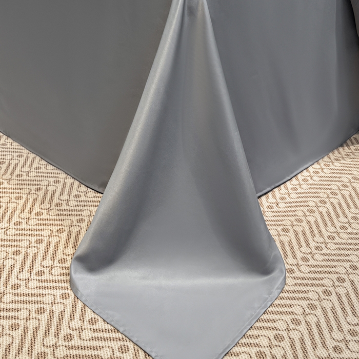 91家纺网 家纺一手货源 找家纺 金牛座家纺 2026新款亮丝细斜纹贡缎提花重工刺绣四件套床盖四件套-醉蝶 醉蝶-高级灰