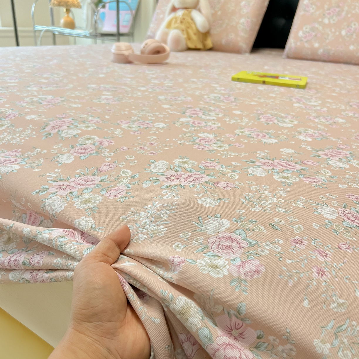 91家纺网 家纺一手货源 找家纺 韩巢家纺 2026新款老粗布床单凉席席子床单单件 爱如星辰【老粗布】