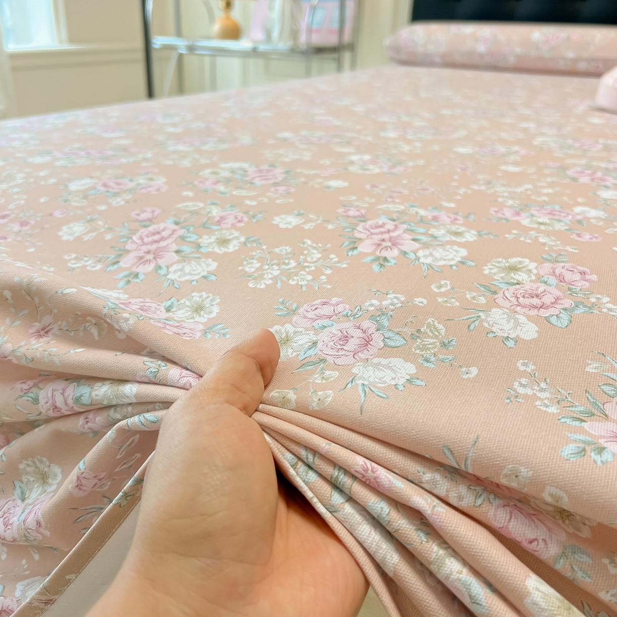 91家纺网 家纺一手货源 找家纺 韩巢家纺 2026新款老粗布床单凉席席子床单单件 爱如星辰【老粗布】