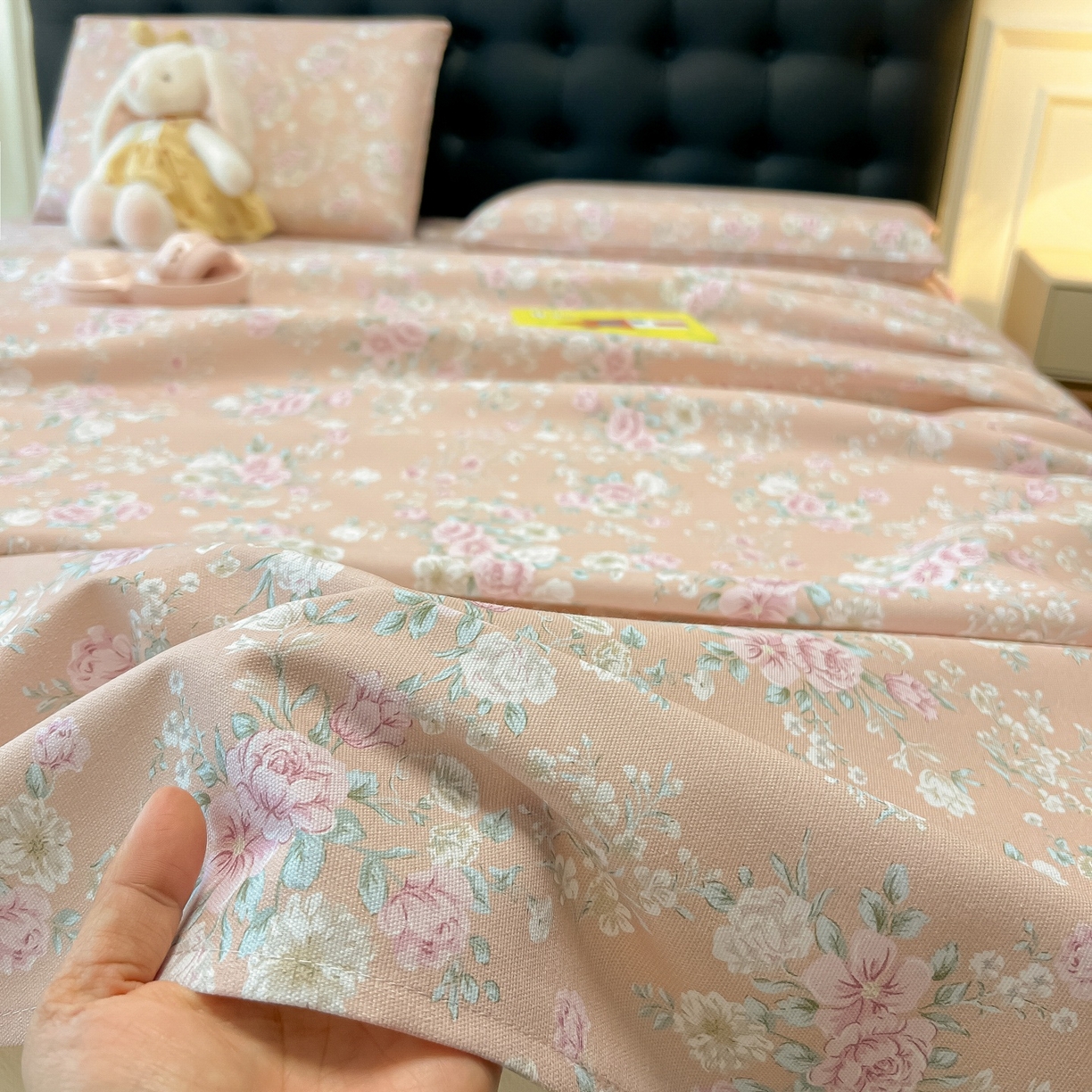 91家纺网 家纺一手货源 找家纺 韩巢家纺 2026新款老粗布床单凉席席子床单单件 爱如星辰【老粗布】