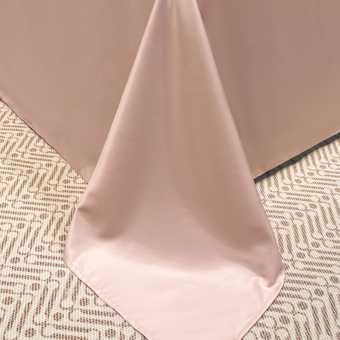 91家纺网 家纺一手货源 找家纺 金牛座家纺 2026新款亮丝细斜纹贡缎提花重工刺绣四件套床盖四件套-醉蝶 醉蝶-浅豆沙