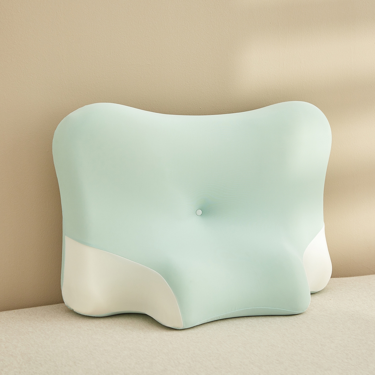 91家纺网 家纺一手货源 找家纺 珍贝家纺 2026新款跨境出口外贸记忆棉多功能慢回弹趴枕睡眠趴睡枕头枕芯 午睡趴枕-冰激凌绿