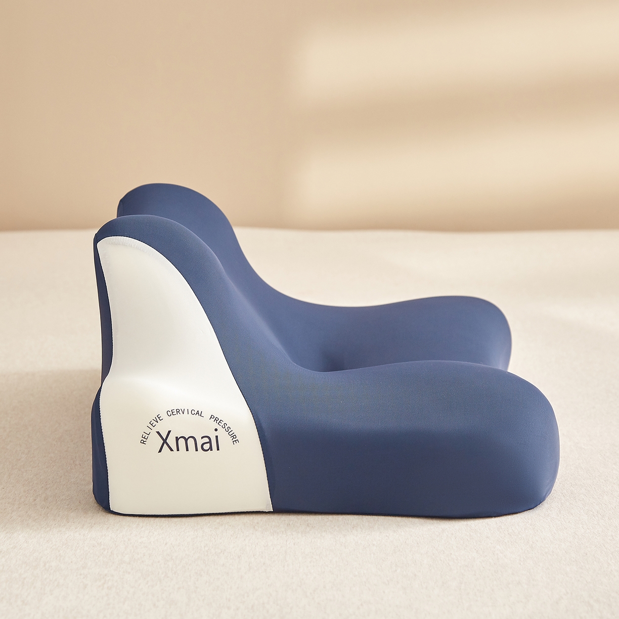 91家纺网 家纺一手货源 找家纺 珍贝家纺 2026新款跨境出口外贸记忆棉多功能慢回弹趴枕睡眠趴睡枕头枕芯 午睡趴枕-大海蓝