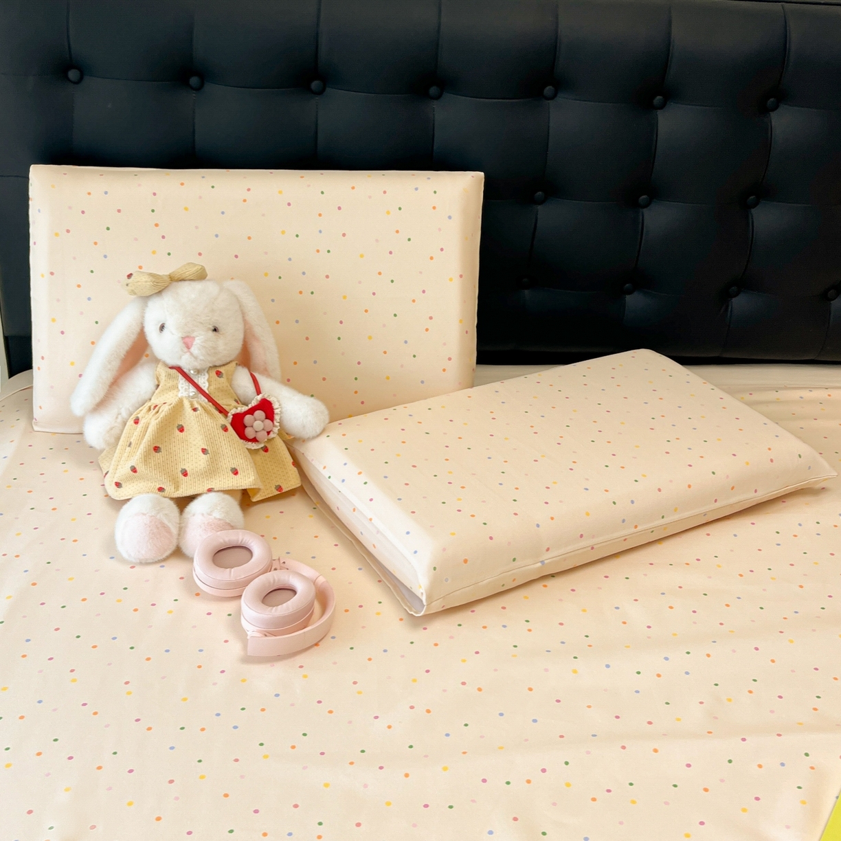 91家纺网 家纺一手货源 找家纺 韩巢家纺 2026新款老粗布床单凉席席子床单单件 波点世界【老粗布】