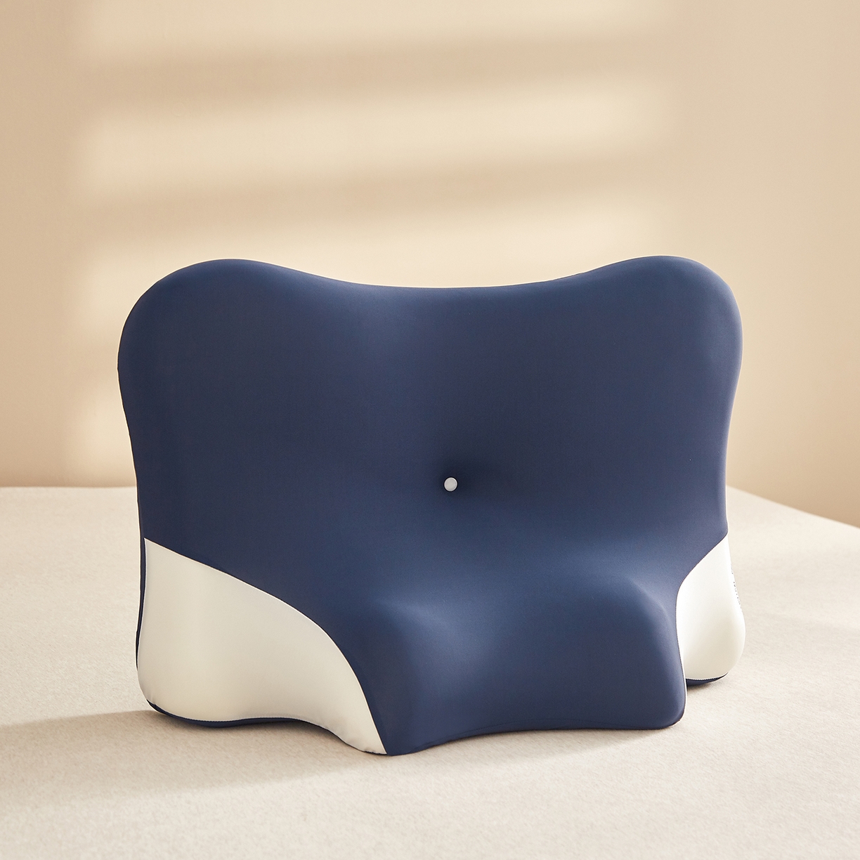 91家纺网 家纺一手货源 找家纺 珍贝家纺 2026新款跨境出口外贸记忆棉多功能慢回弹趴枕睡眠趴睡枕头枕芯 午睡趴枕-大海蓝