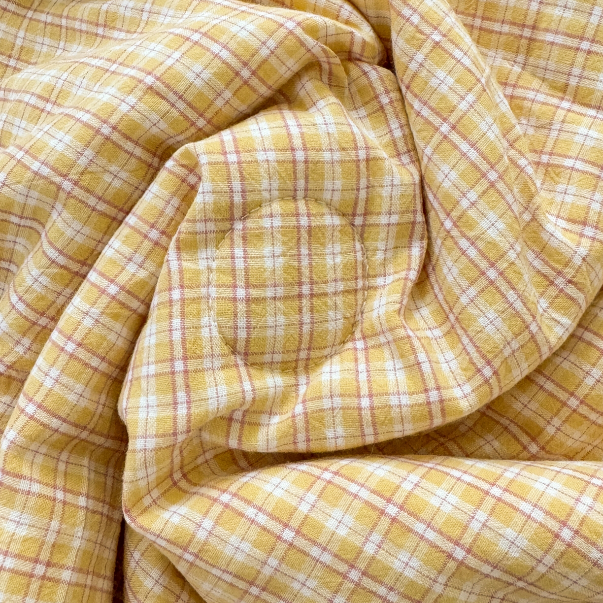 91家纺网 家纺一手货源 找家纺 雯雨家纺 2026新款A类全棉色织里外全棉夏被 静初黄