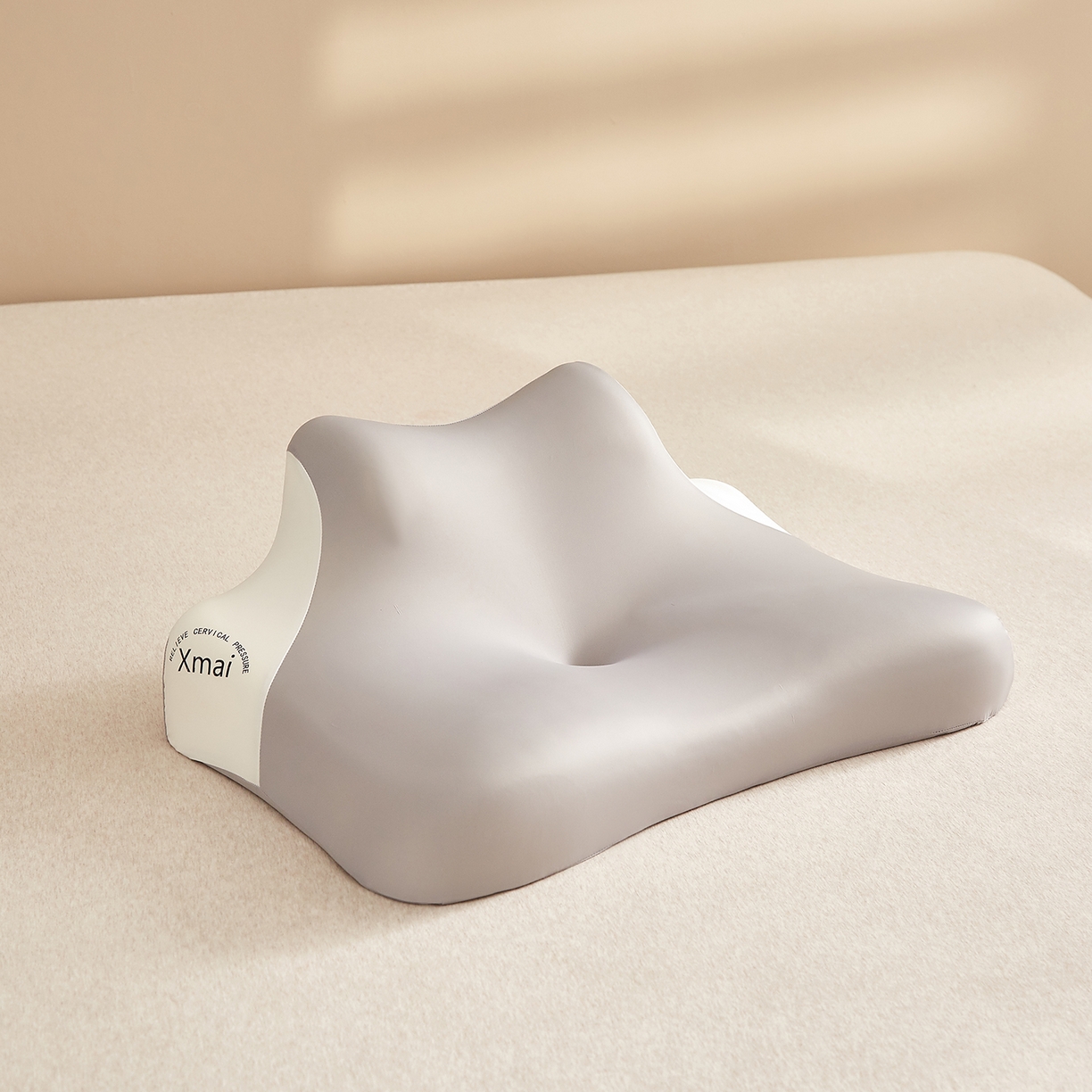 91家纺网 家纺一手货源 找家纺 珍贝家纺 2026新款跨境出口外贸记忆棉多功能慢回弹趴枕睡眠趴睡枕头枕芯 午睡趴枕-高级灰