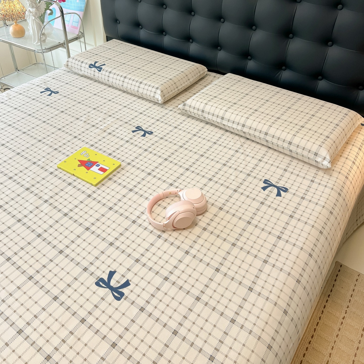 91家纺网 家纺一手货源 找家纺 韩巢家纺 2026新款老粗布床单凉席席子床单单件 格韵【老粗布】