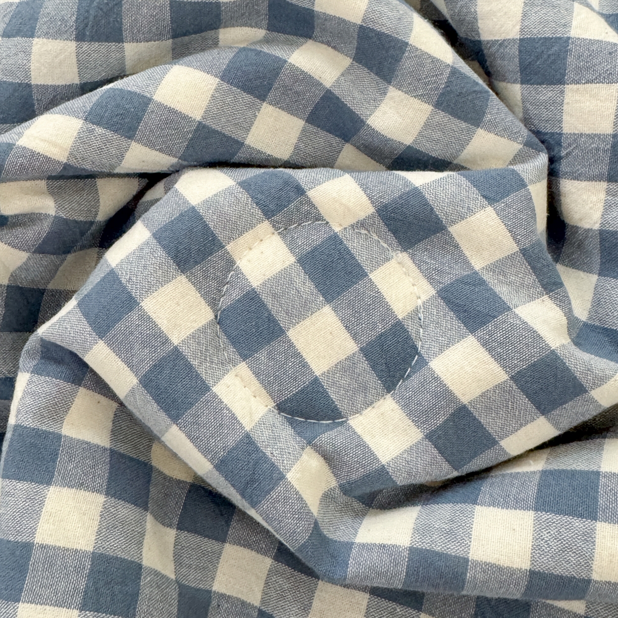 91家纺网 家纺一手货源 找家纺 雯雨家纺 2026新款A类全棉色织里外全棉夏被 蓝小格