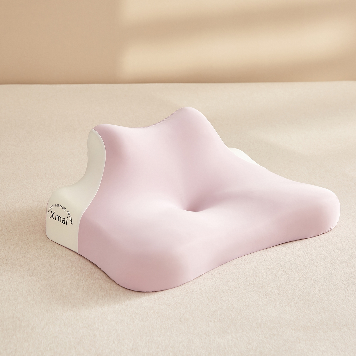 91家纺网 家纺一手货源 找家纺 珍贝家纺 2026新款跨境出口外贸记忆棉多功能慢回弹趴枕睡眠趴睡枕头枕芯 午睡趴枕-樱花粉