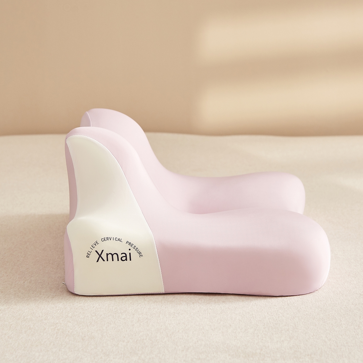 91家纺网 家纺一手货源 找家纺 珍贝家纺 2026新款跨境出口外贸记忆棉多功能慢回弹趴枕睡眠趴睡枕头枕芯 午睡趴枕-樱花粉