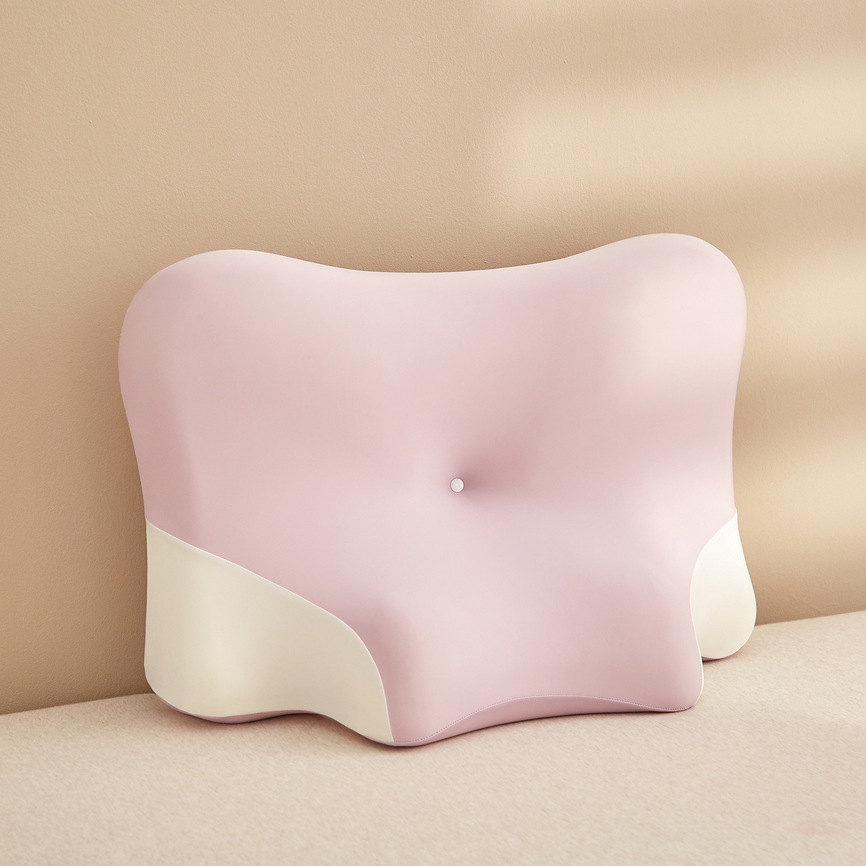 91家纺网 家纺一手货源 找家纺 珍贝家纺 2026新款跨境出口外贸记忆棉多功能慢回弹趴枕睡眠趴睡枕头枕芯 午睡趴枕-樱花粉