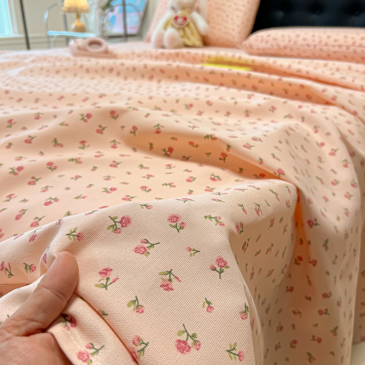 91家纺网 家纺一手货源 找家纺 韩巢家纺 2026新款老粗布床单凉席席子床单单件 花语【老粗布】