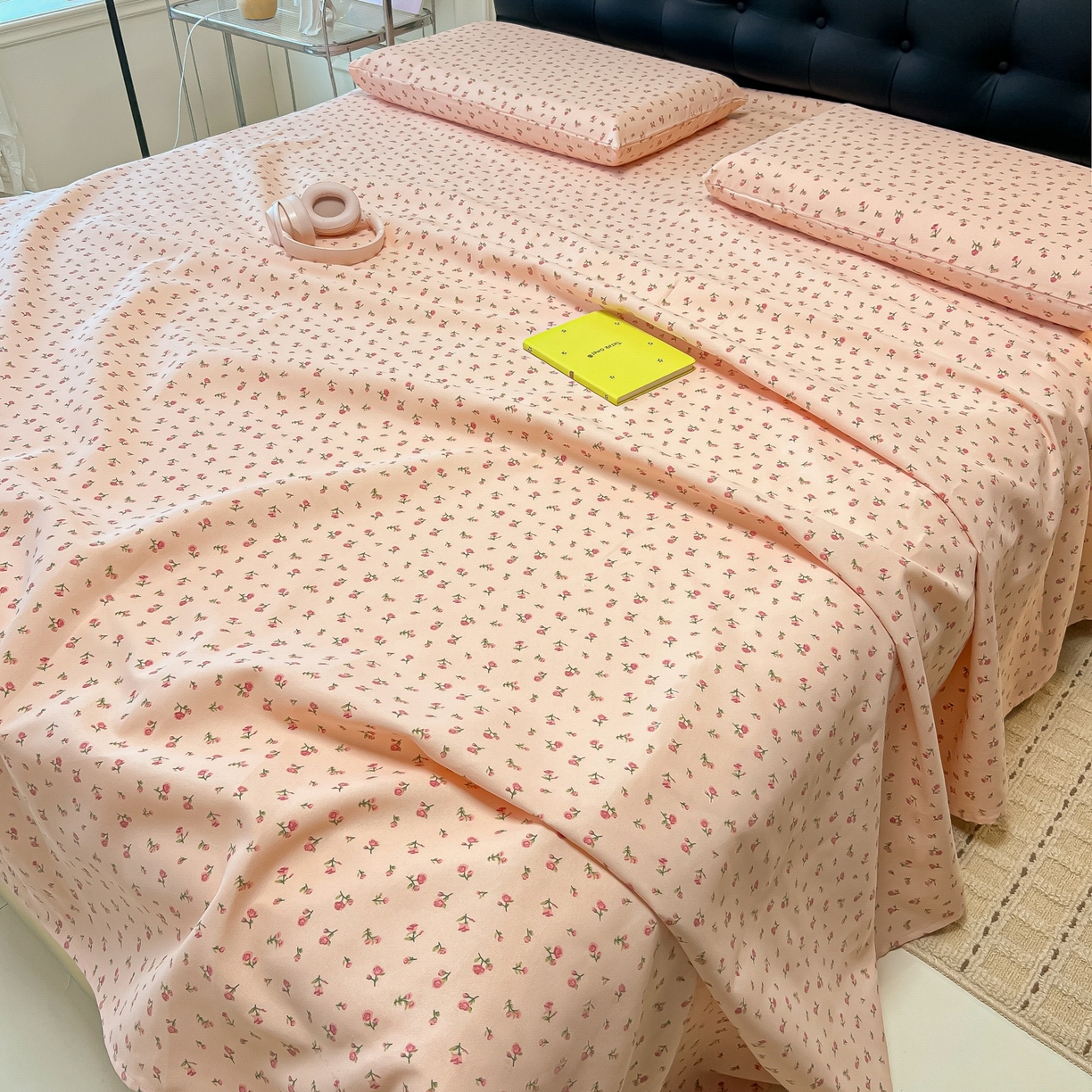 91家纺网 家纺一手货源 找家纺 韩巢家纺 2026新款老粗布床单凉席席子床单单件 花语【老粗布】