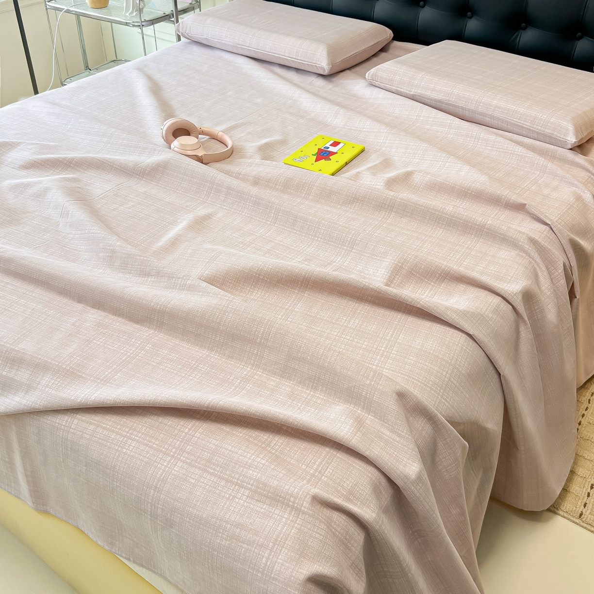 91家纺网 家纺一手货源 找家纺 韩巢家纺 2026新款老粗布床单凉席席子床单单件 静谧【老粗布】静谧【老粗布】