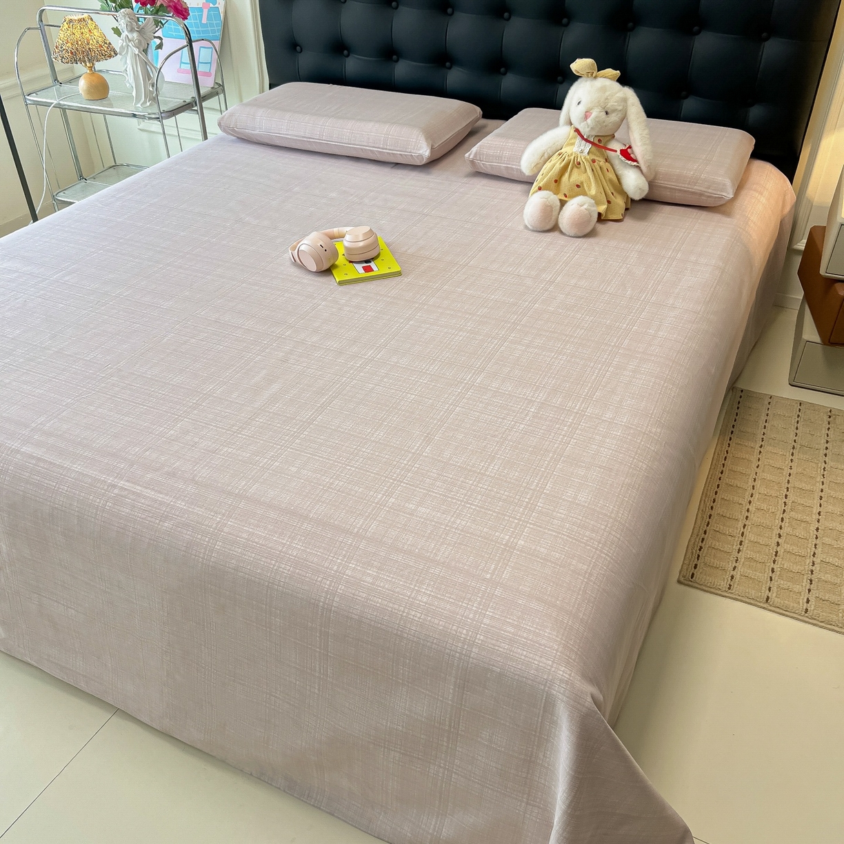 91家纺网 家纺一手货源 找家纺 韩巢家纺 2026新款老粗布床单凉席席子床单单件 静谧【老粗布】静谧【老粗布】