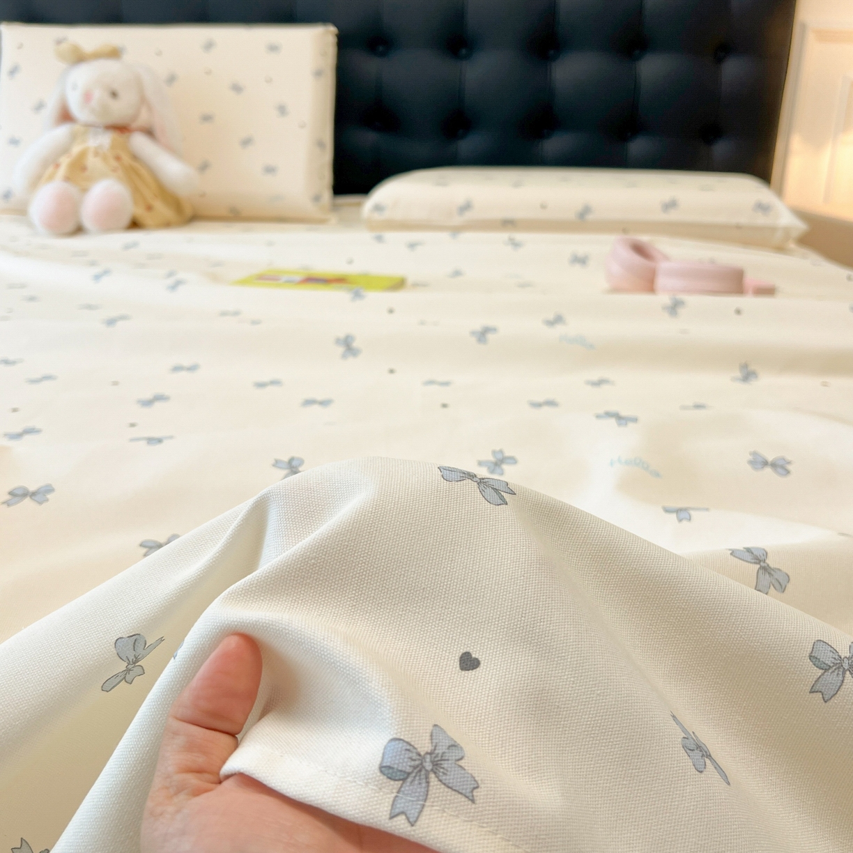 91家纺网 家纺一手货源 找家纺 韩巢家纺 2026新款老粗布床单凉席席子床单单件 兰相思【老粗布】