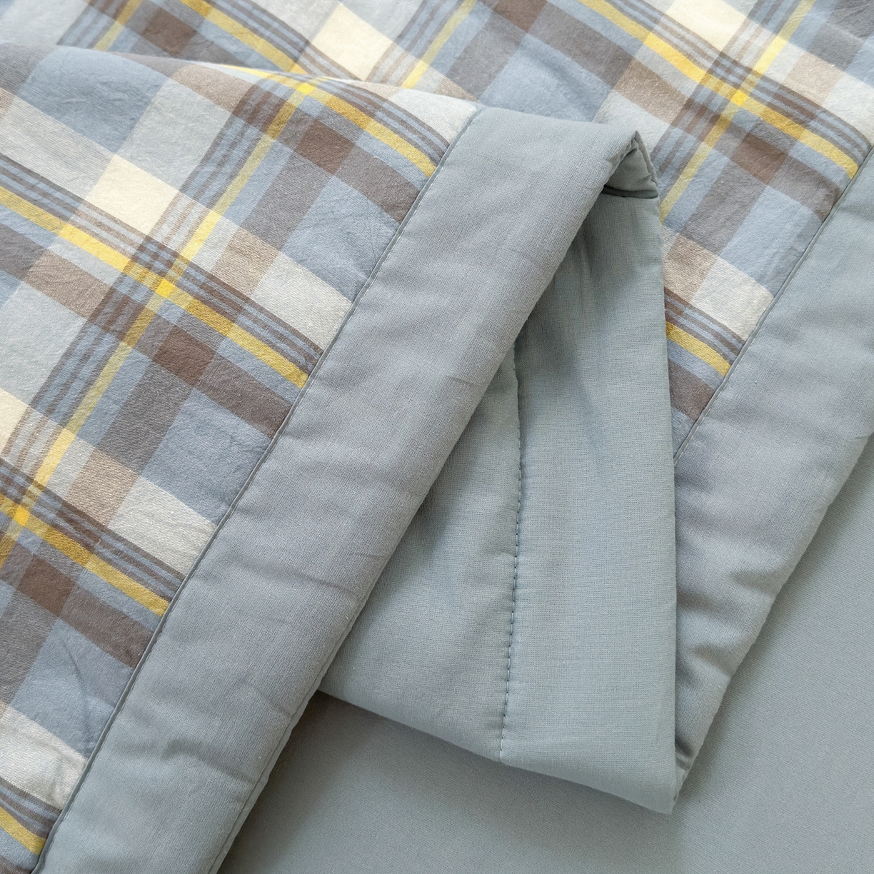 91家纺网 家纺一手货源 找家纺 雯雨家纺 2026新款A类全棉色织里外全棉夏被 莫尼兰