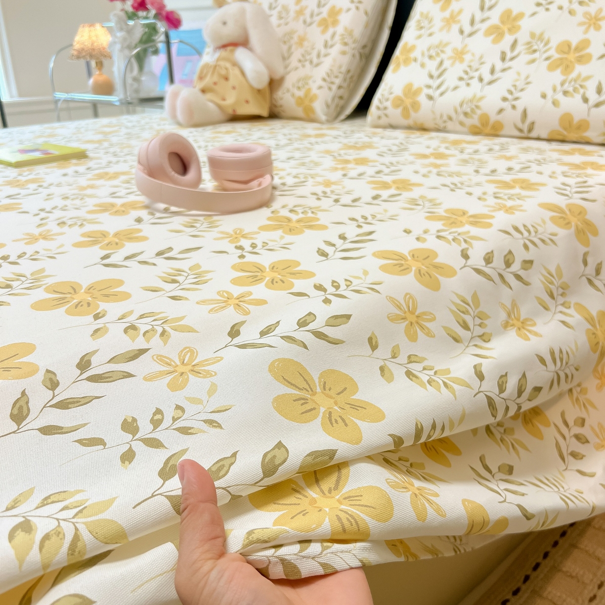 91家纺网 家纺一手货源 找家纺 韩巢家纺 2026新款老粗布床单凉席席子床单单件 暖阳【老粗布】