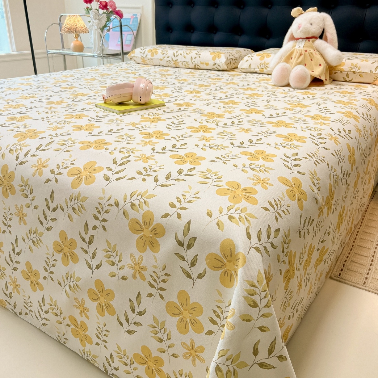 91家纺网 家纺一手货源 找家纺 韩巢家纺 2026新款老粗布床单凉席席子床单单件 暖阳【老粗布】