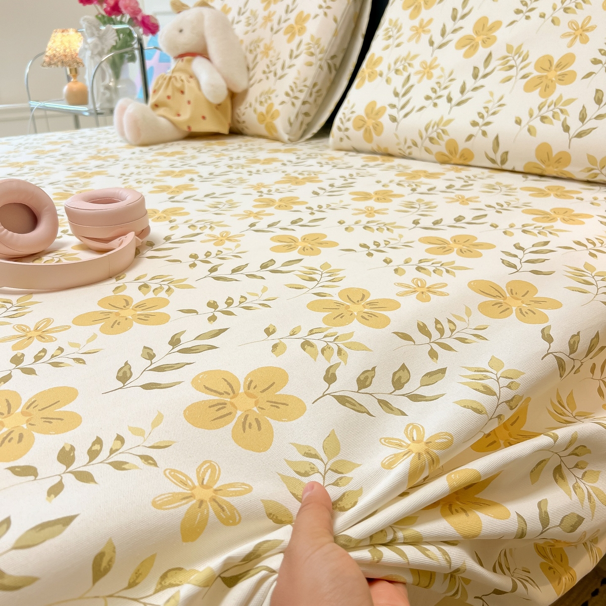 91家纺网 家纺一手货源 找家纺 韩巢家纺 2026新款老粗布床单凉席席子床单单件 暖阳【老粗布】